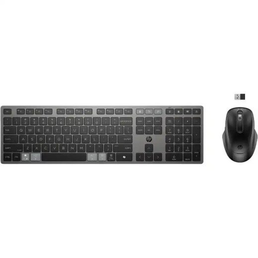 HP 725 Ensemble clavier et souris sans fil rechargeables multi-appareils  2,4 GHz - Bluetooth® - Noir