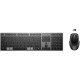HP 725 Ensemble clavier et souris sans fil rechargeables multi-appareils  2,4 GHz - Bluetooth® - Noir