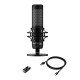 HyperX QuadCast S - microphone USB - anti-vibration intégré - Éclairage RGB - Gris Noir