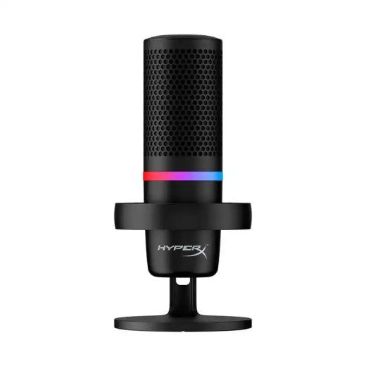 HyperX DuoCast - microphone USB - Éclairage RGB - Enregistrement haute résolution 24 bits/ 96 kHz - Noir
