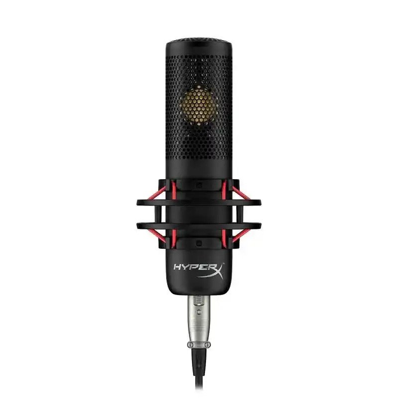 HyperX ProCast - Microphone XLR - Condensateur à grand diaphragme pulvérisé à l'or - Diagramme polaire cardioïde