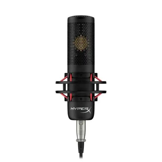 HyperX ProCast - Microphone XLR - Condensateur à grand diaphragme pulvérisé à l'or - Diagramme polaire cardioïde