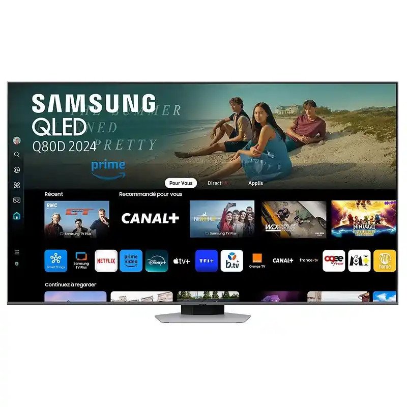 Samsung TV 65 pouces QLED TQ8  Q80D + JBL Bar SB510 Résolution  4K (3,40 x 2,160)