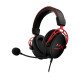 HyperX Cloud III Casque sans fil - 120 heures d’autonomie - Haut-parleurs inclinés 53 mm - rapide et fiable - Noir-Rouge