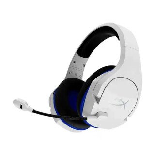 Core HyperX Cloud Plus - Casque gamer sans fil 2,4 GHz - PS5 -PS4 - 17 heures d'autonomie - Curseurs aciers - Bleu Blanc