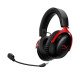 HyperX Cloud III S Casque Gamer sans fil 2,4 GHz - Bluetooth - 120 heures d’autonomie - Haut-parleurs 53 mm - Noir-rouge