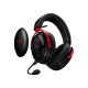 HyperX Cloud III S Casque Gamer sans fil 2,4 GHz - Bluetooth - 120 heures d’autonomie - Haut-parleurs 53 mm - Noir-rouge