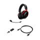 HyperX Cloud III S Casque Gamer sans fil 2,4 GHz - Bluetooth - 120 heures d’autonomie - Haut-parleurs 53 mm - Noir-rouge