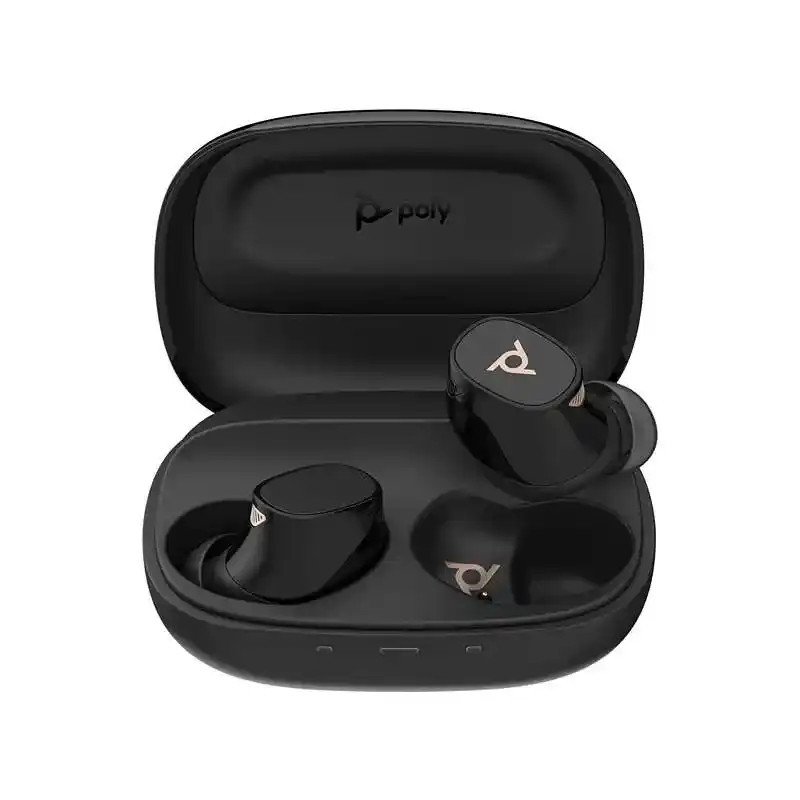 HP Poly Voyager Free 20 Écouteurs gris + étui de charge de base - 42 heures d'autonomie - Réduction du bruit
