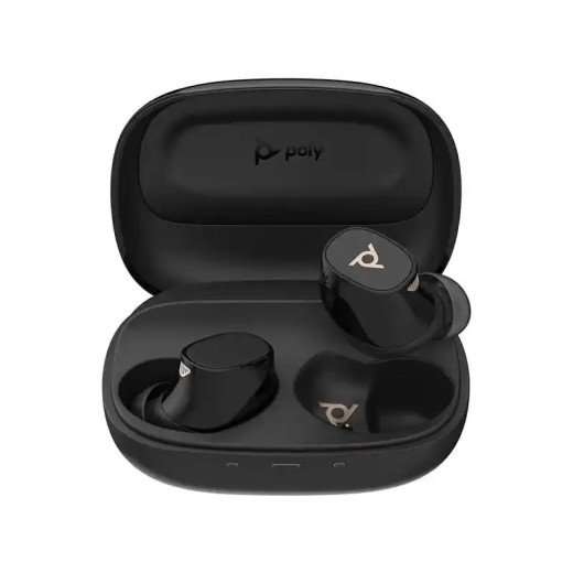 HP Poly Voyager Free 20 Écouteurs gris + étui de charge de base - 42 heures d'autonomie - Réduction du bruit