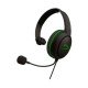 HyperX CloudX Chat - Casque filaire gaming - Xbox - Microphone à réduction de bruit - Contrôles audio en ligne - Noir-vert