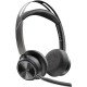HP Poly Voyager Micro-casque Focus 2 USB-C-C certifié Microsoft Teams + adaptateur USB-C/A - Bluetooth -  40h d'autonomie