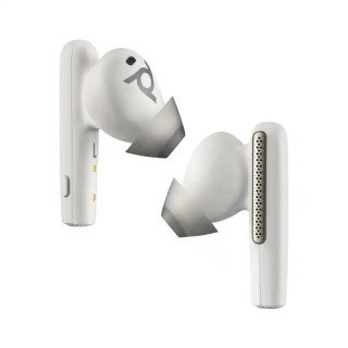 HP Poly Voyager Free 60 UC M Écouteurs sable blanc + adaptateur USB-A BT700 + étui de charge de base - Bluetooth 5.3