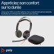 HP Poly Blackwire 5220 Micro-casque stéréo USB-C + prise 3,5 mm + adaptateur USB-C/A - Réduction du bruit - Microsoft Teams