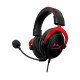 HyperX Cloud II Casque filaire gaming - unidirectionnel, Suppression de bruit - Compatibilité multi-plateforme - Noir-Rouge