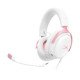 HyperX Cloud III - Casque gaming - Haut-parleurs inclinés de 53 mm - Unidirectionnel, suppression de bruit - Rose-blanc