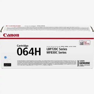 Canon 064 H Cartouche de toner cyan  authentique et fiable i-SENSYS LB P722Cdw