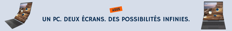 asus Un PC. Deux écrans. Des possibilités infinies