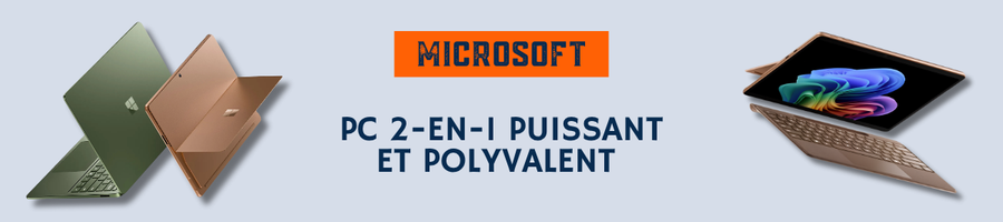 microsoft PC 2-en-1 puissant et polyvalent