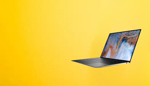 Headphone on yellow background